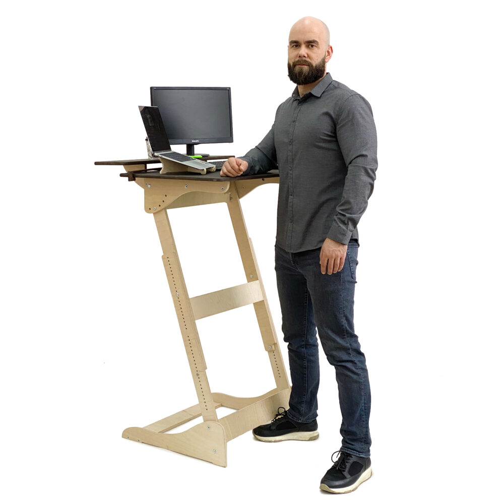 Стол конторка "Добрыня" для работы стоя и сидя, на рост 150-190 см