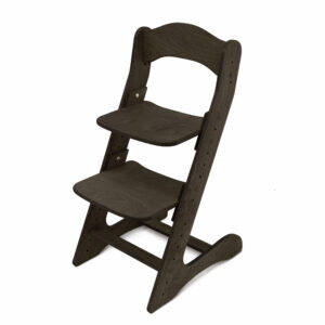 Растущий стул для детей «Компаньон» черный-венге