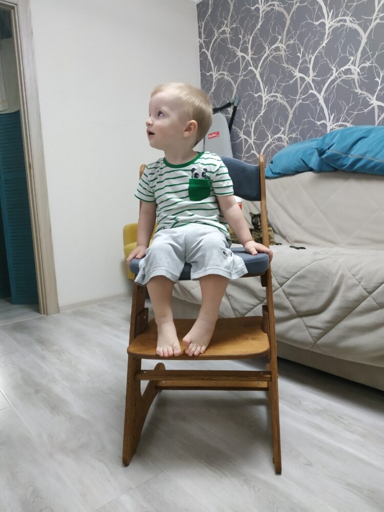 Растущий стул для детей «Компаньон» золотой дуб