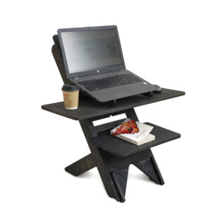 UP DESK - подставка для ноутбука для работы стоя, черный венге