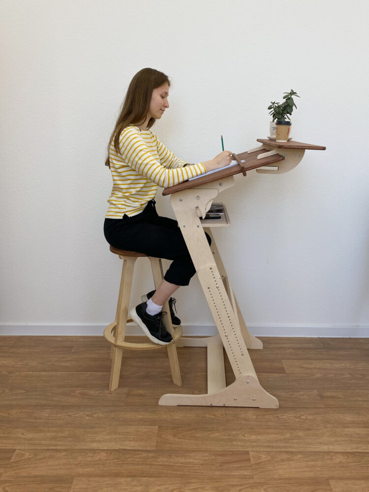 Письменный стол “Хронос XL” для работы стоя и сидя на рост 115-200 см