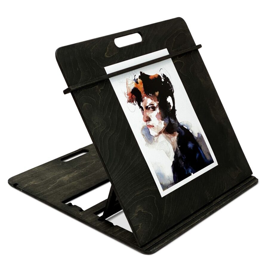 Настольный мольберт планшет для рисования А2, цвет Чёрный венге