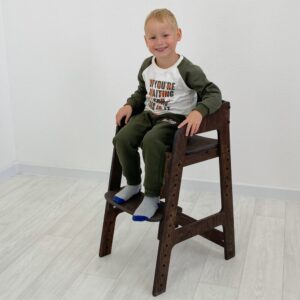 Растущий стульчик "Непоседа" для детей от 2 до 10 лет, цвет Тёмный орех